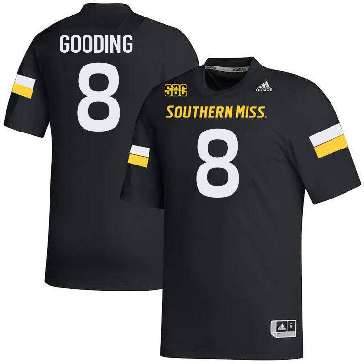 Southern Miss Golden Eagles #8 Connor Gooding Jersey Football Uniforms-Black